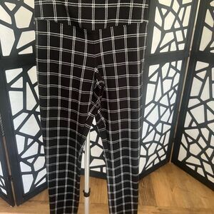 Inc-international-concepts Women's Black and White Trousers